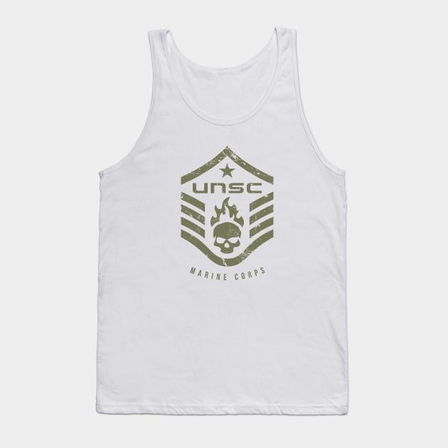 UNSC Halo Marine Corps Tank Top by SilverfireDesign